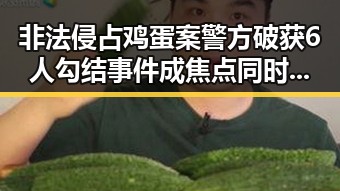 非法侵占鸡蛋案警方破获6人勾结事件成焦点同时女排战胜塞尔维亚引热议